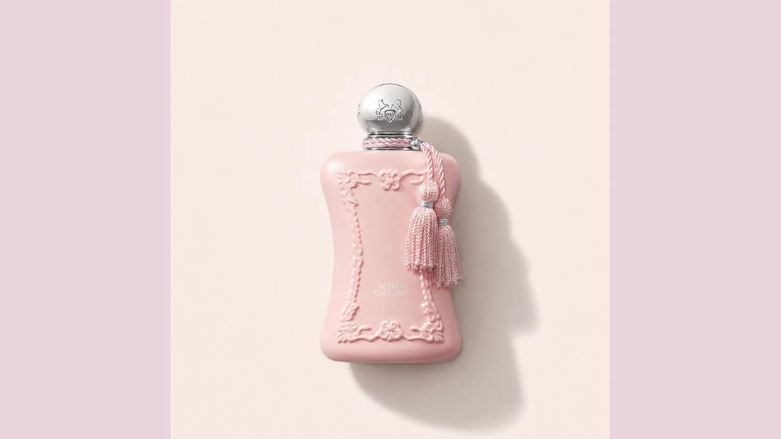 Eredeti Parfums de Marly Delina Exclusif üveg a Delina sorozat összehasonlításához