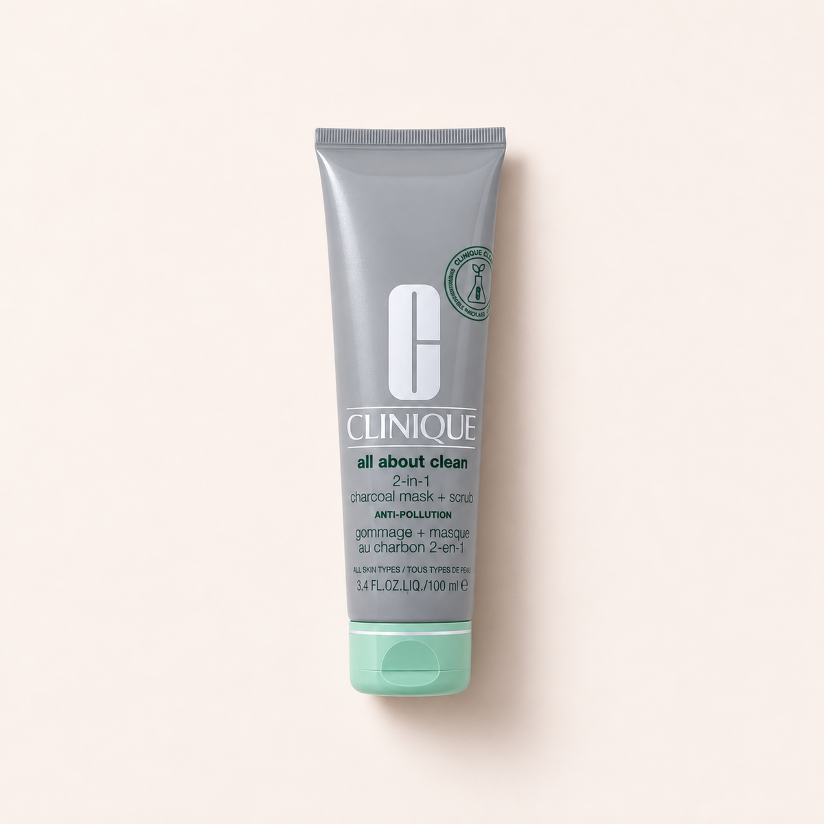 Clinique All About Clean 2-in-1 Charcoal Mask + Scrub pleťová maska 100 ml – MrRizz
