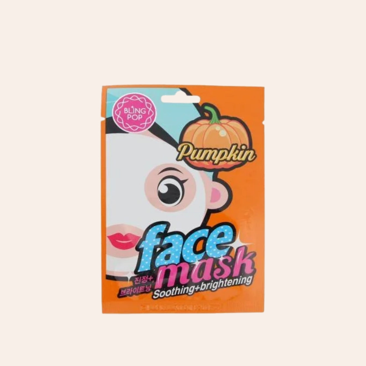 Bling Pop Gesichtsmaske Kürbis Beruhigend + Aufhellend 20 ml