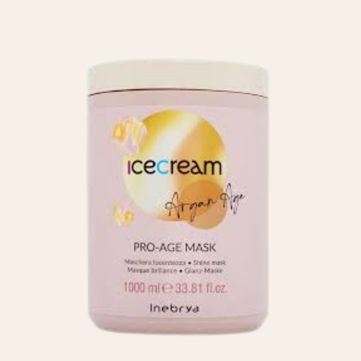 Inebrya Ice Cream Argan Age Pro-Age Maske 1000 ml