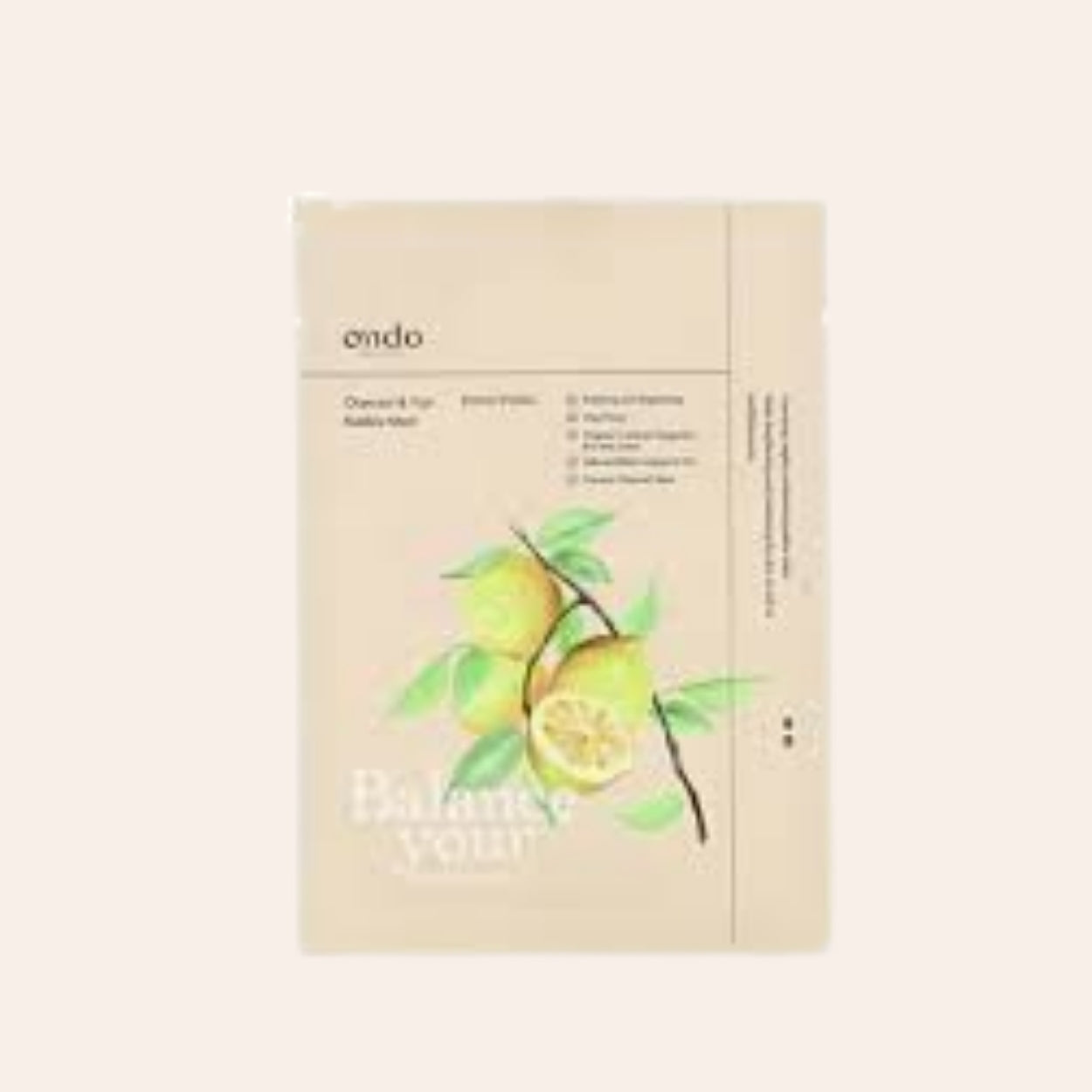 Ondo Beauty 36.5 PONG-PONG Kohle- und Yuja-Blasenmaske 25 ml
