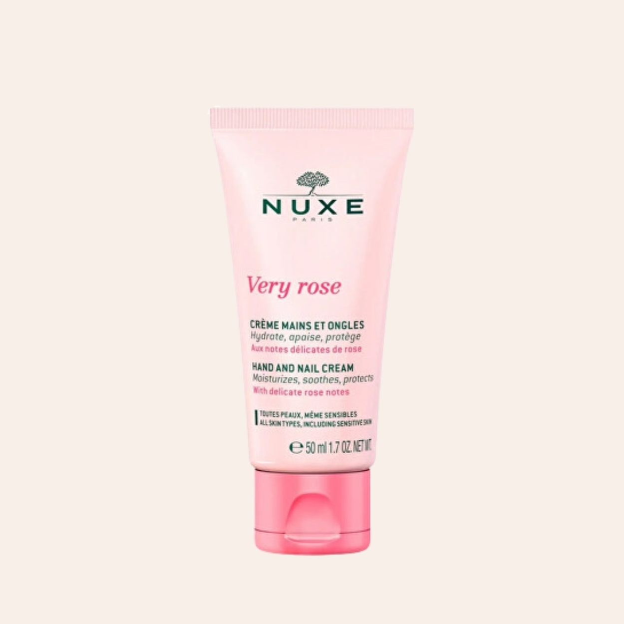 NUXE Very Rose Beruhigende Hand- und Nagelcreme 50 ml