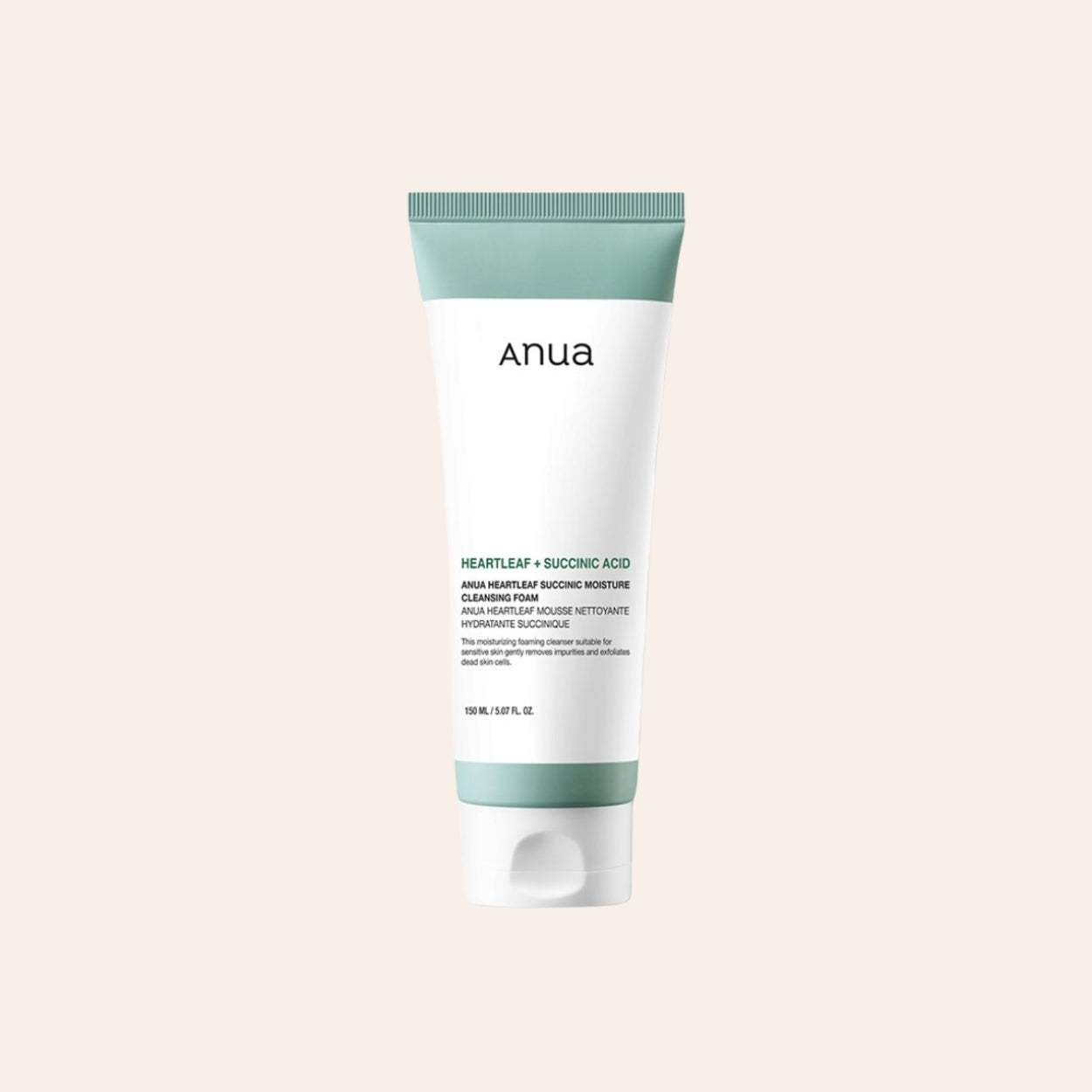 Anua Heartleaf Succinic Feuchtigkeitsspendender Reinigungsschaum 150 ml