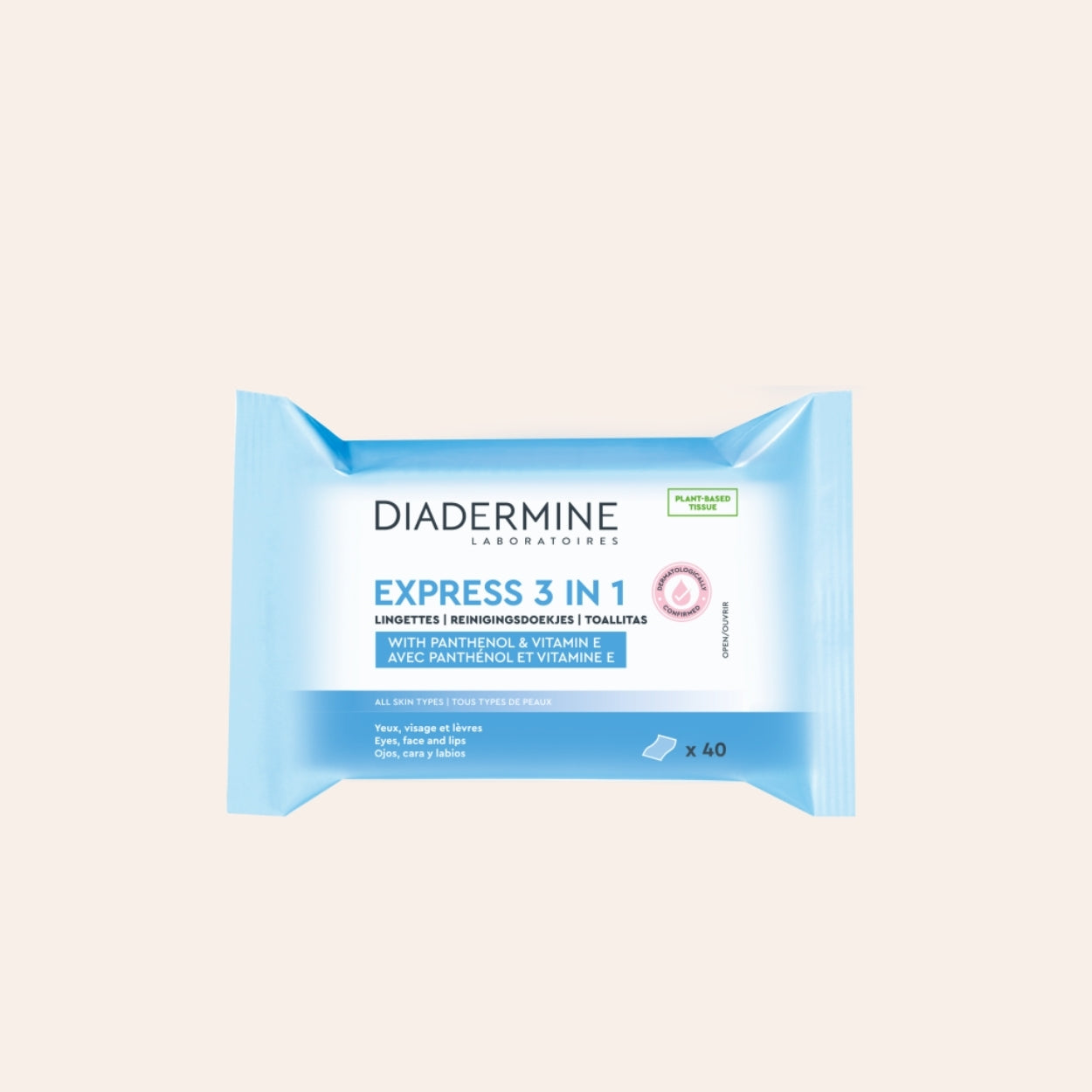 Diadermine Express Fresh 3-in-1 Reinigungstücher 40 ml