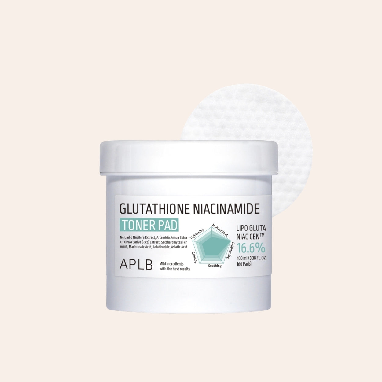 APLB Glutathion Niacinamid Toner Pad 60 ml