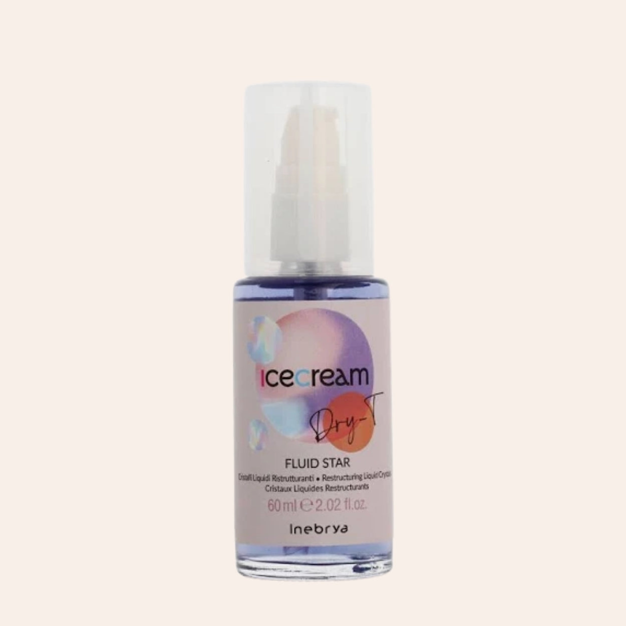 Inebrya Ice Cream Trocken-T Fluid Star Restrukturierende Flüssige Kristalle 60 ml