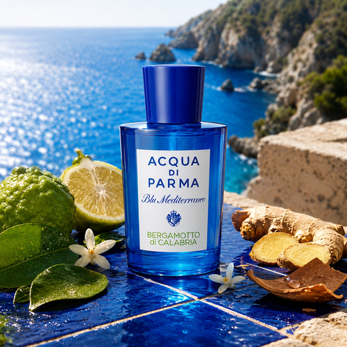 Acqua di Parma Bergamotto di Calabria – kalábrijské pobřežní zátiší s bergamotem, citronem a zázvorem – MrRizz