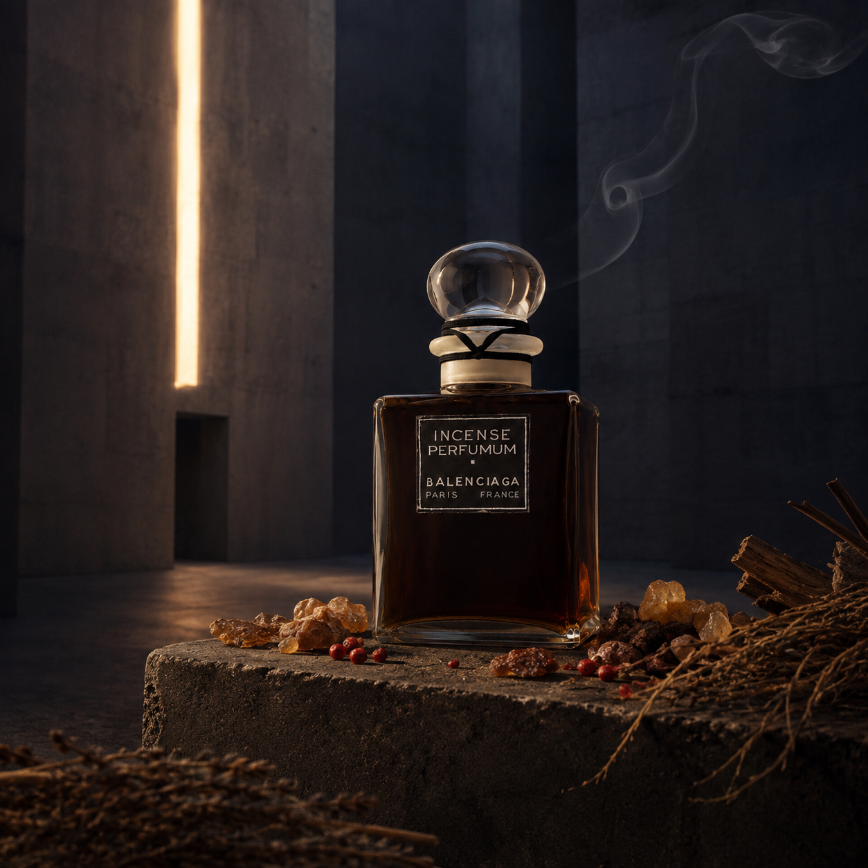Balenciaga Incense Perfumum v tichém pryskyřičném zátiší – MrRizz