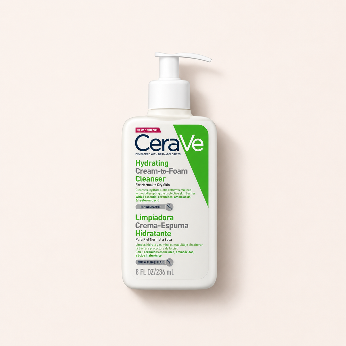 CeraVe Facial Cleansers Hydrating Cream-to-Foam 236 ml – čisticí krém – MrRizz