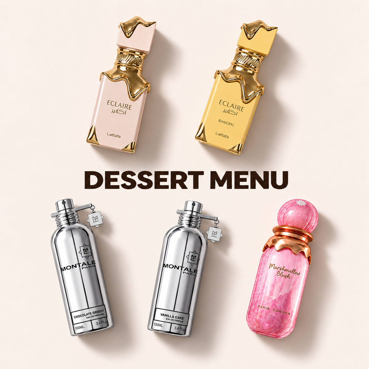 Dessert Menu – pět vůní v sadě odstřiků MrRizz