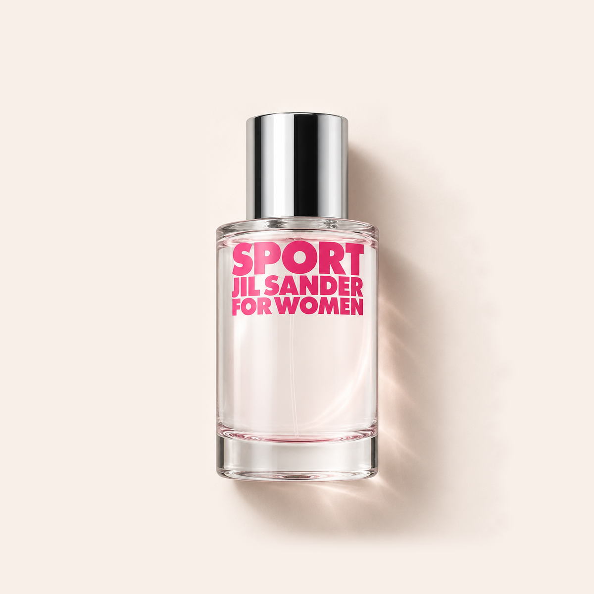 Flakon parfému Jil Sander Sport For Women EDT 30 ml na béžovém pozadí – MrRizz
