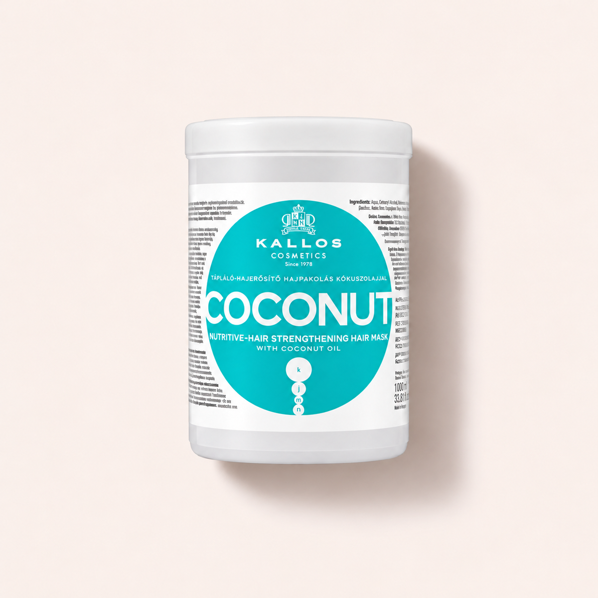 Kallos Cosmetics Coconut 1000 ml – maska na vlasy – MrRizz
