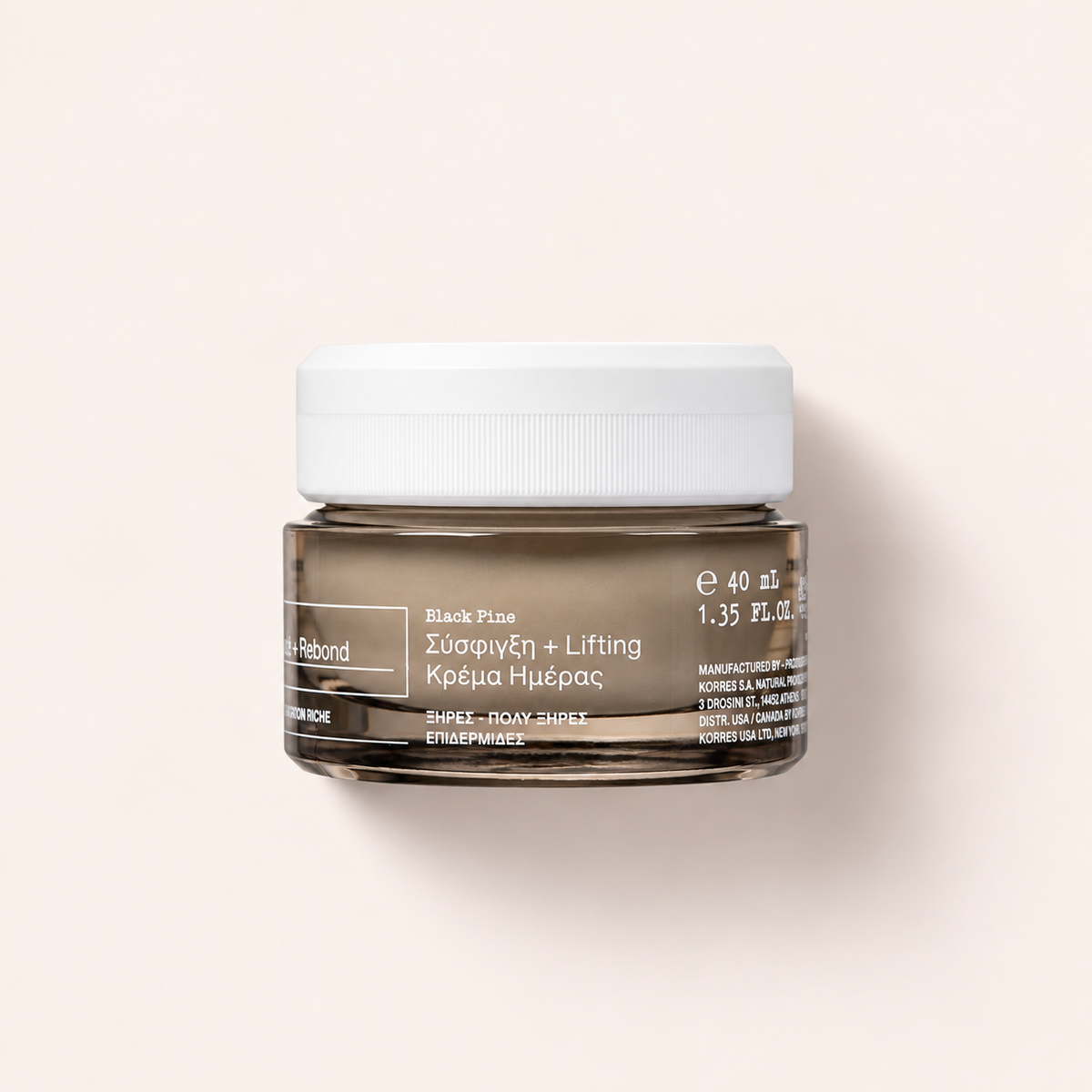 Korres Black Pine Bounce Firming Intense Moisturizer 40 ml – denní pleťový krém – MrRizz