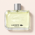 Lacoste Essential EDT 125 ml – parfém na světle růžovém pozadí – MrRizz