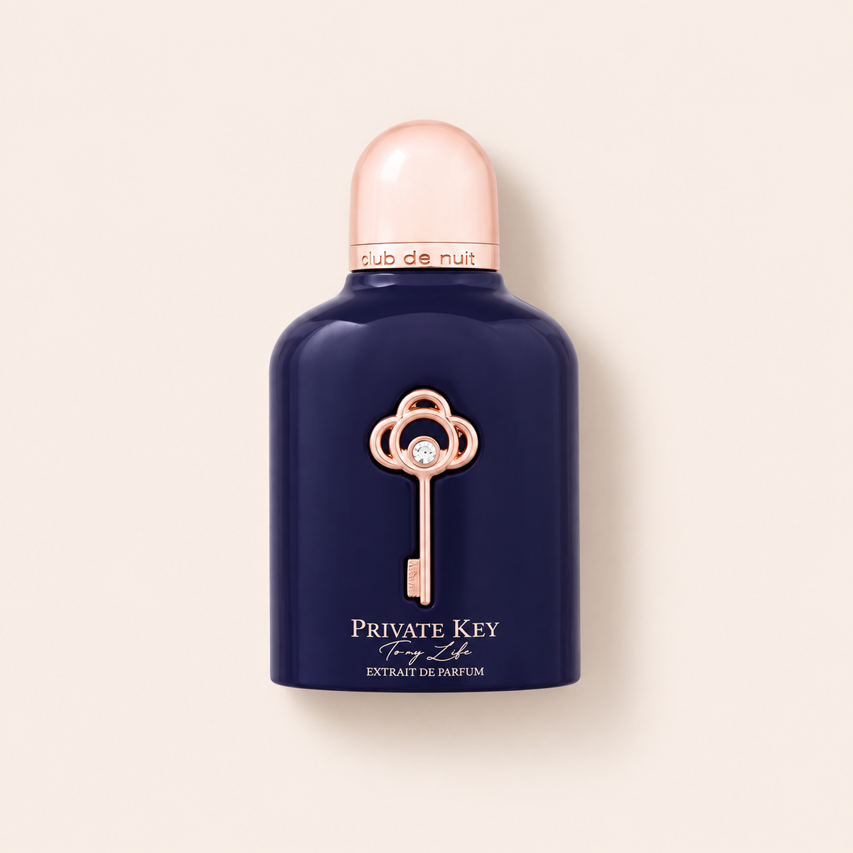 Armaf Club de Nuit Private Key To My Life 100 ml – produktová fotografie na béžovém pozadí MrRizz