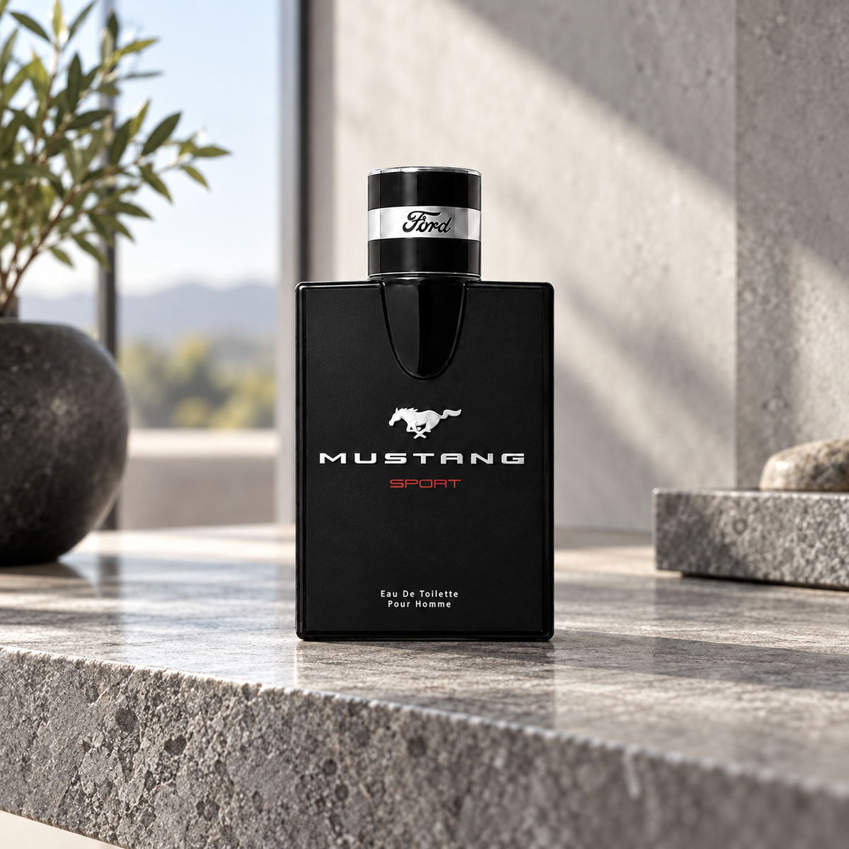 Ford Mustang Sport EDT 100 ml – flakon v prostředí – MrRizz