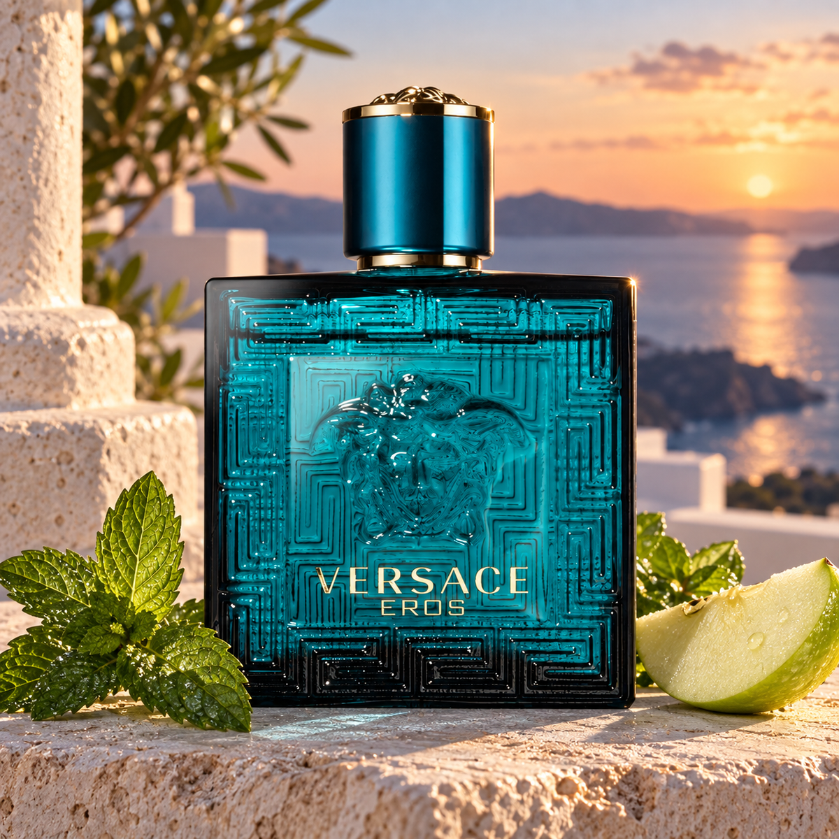 Versace Eros EDT 100 ml – produkt v prostředí
