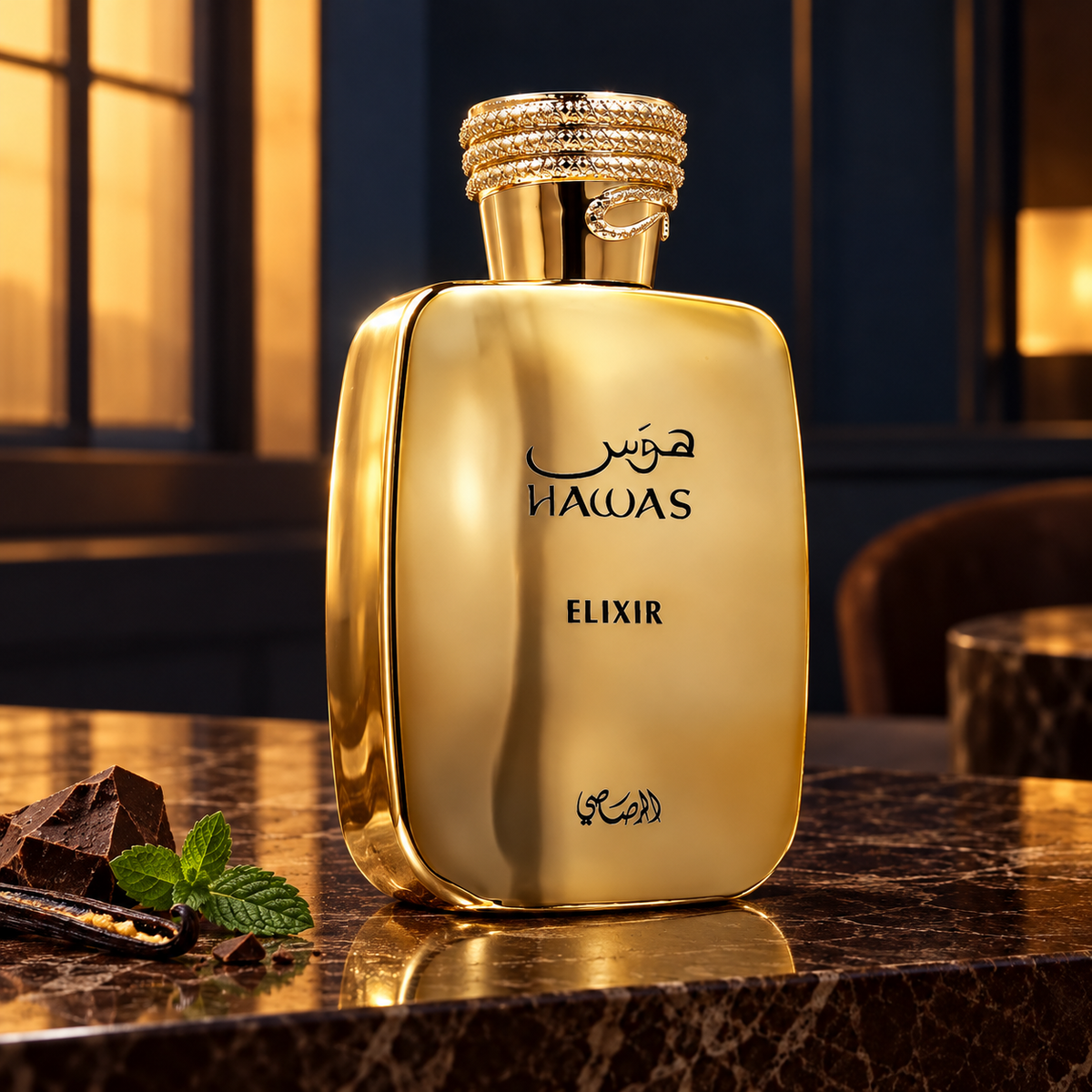 Rasasi Hawas Elixir EDP 100 ml – produkt v prostředí