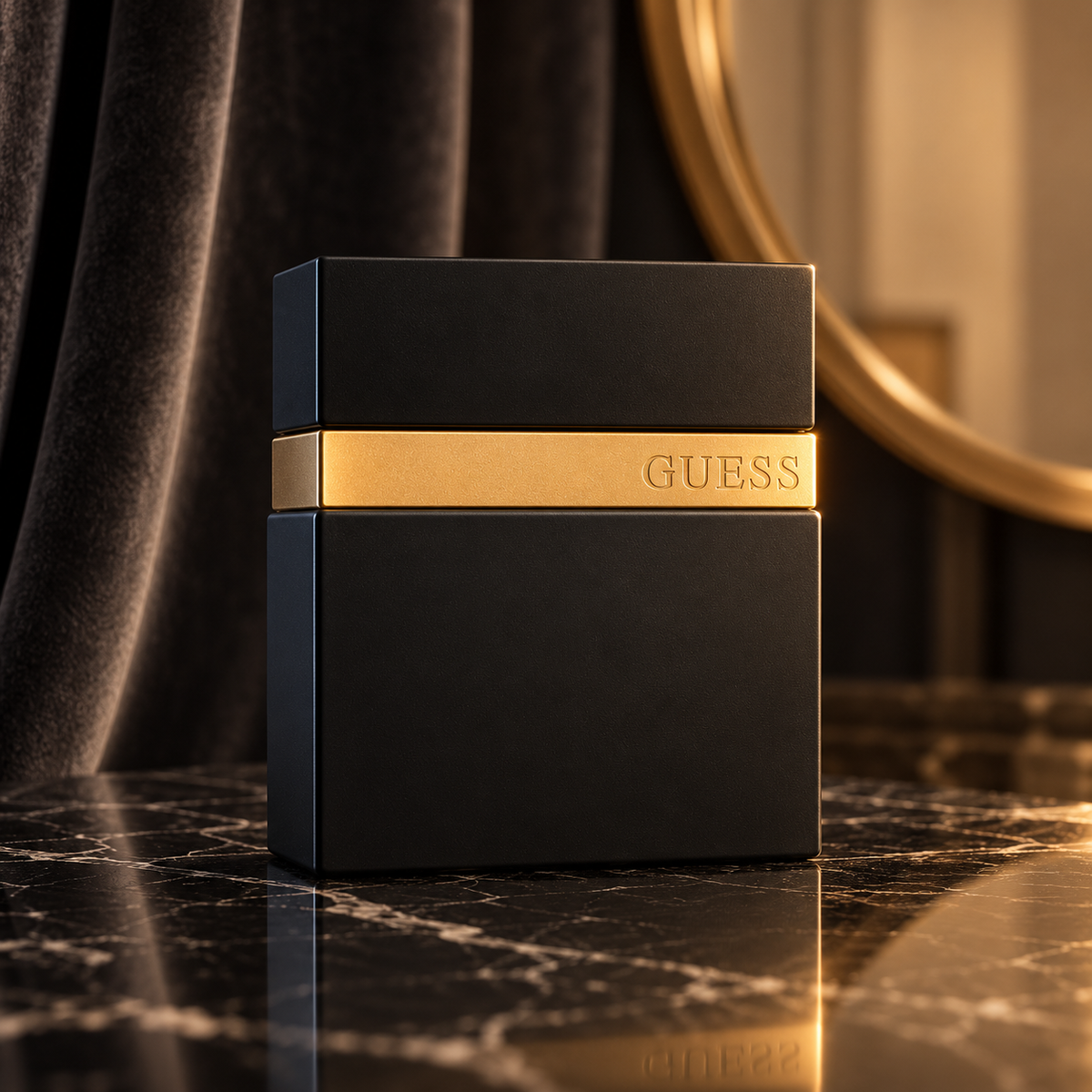 GUESS Seductive Homme Noir 100 ml v kreativním zátiší – MrRizz