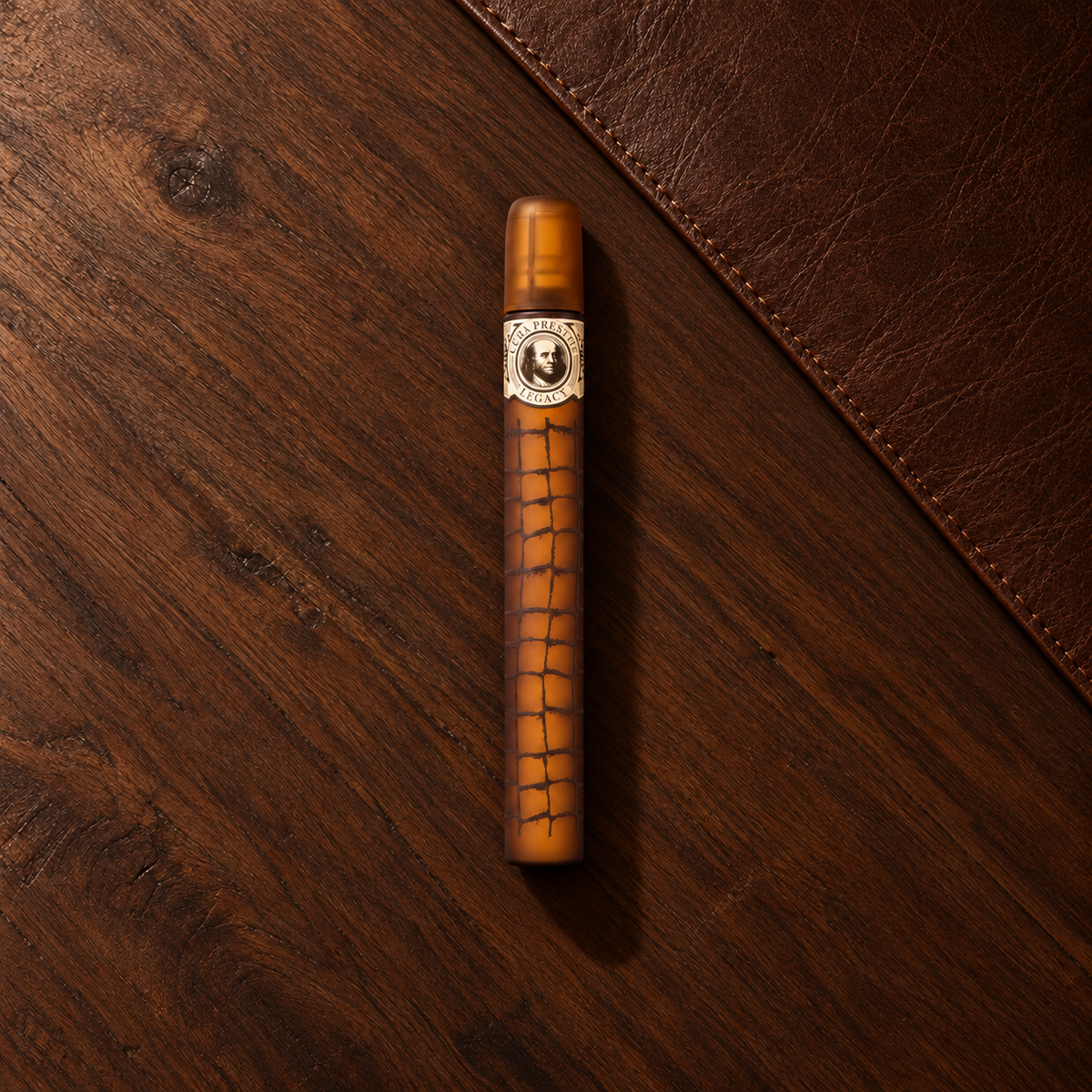 Cuba Prestige Legacy EDT 35 ml – parfém v prostředí, pohled shora s bočním stínem