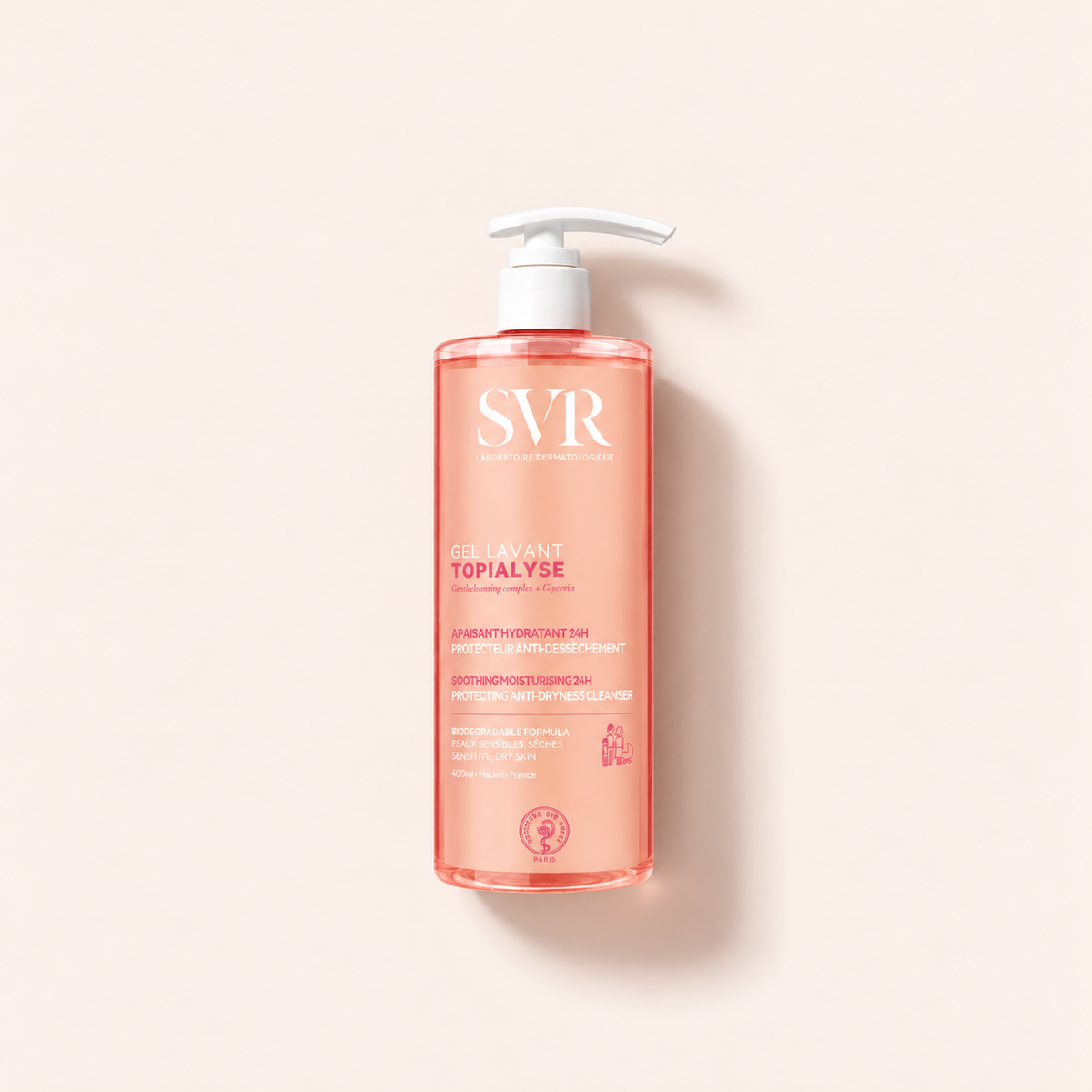 SVR Topialyse Gel Lavant 400 ml – titulní produktová fotografie – MrRizz