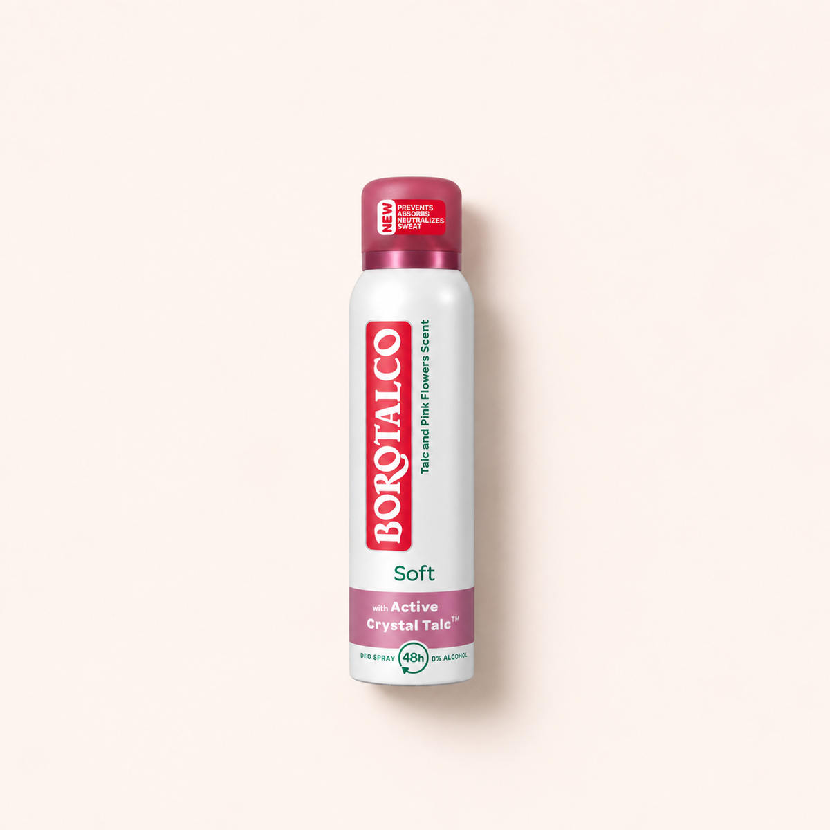 Borotalco Soft Talc and Pink Flowers Scent Deo Spray 48H 150 ml