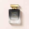 Flakon New Brand Parfums Prestige Classic Woman EDP 100 ml se zlatým víčkem na světlém pozadí – MrRizz