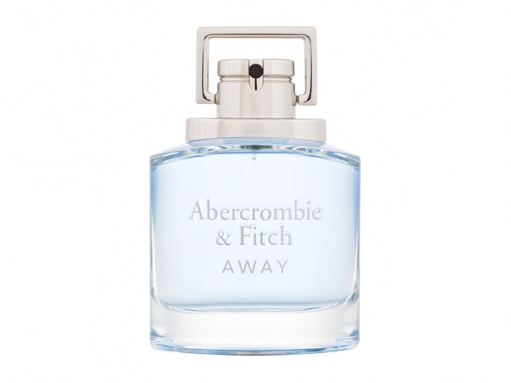 Flakon Abercrombie & Fitch Away EDT 100 ml na béžovém pozadí – MrRizz