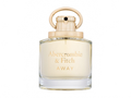 Flakon Abercrombie & Fitch Away EDP 100 ml na béžovém pozadí – MrRizz