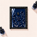 Parfemovy obraz Dior Sauvage Extrait v cernem ramu - ilustracni fotografie