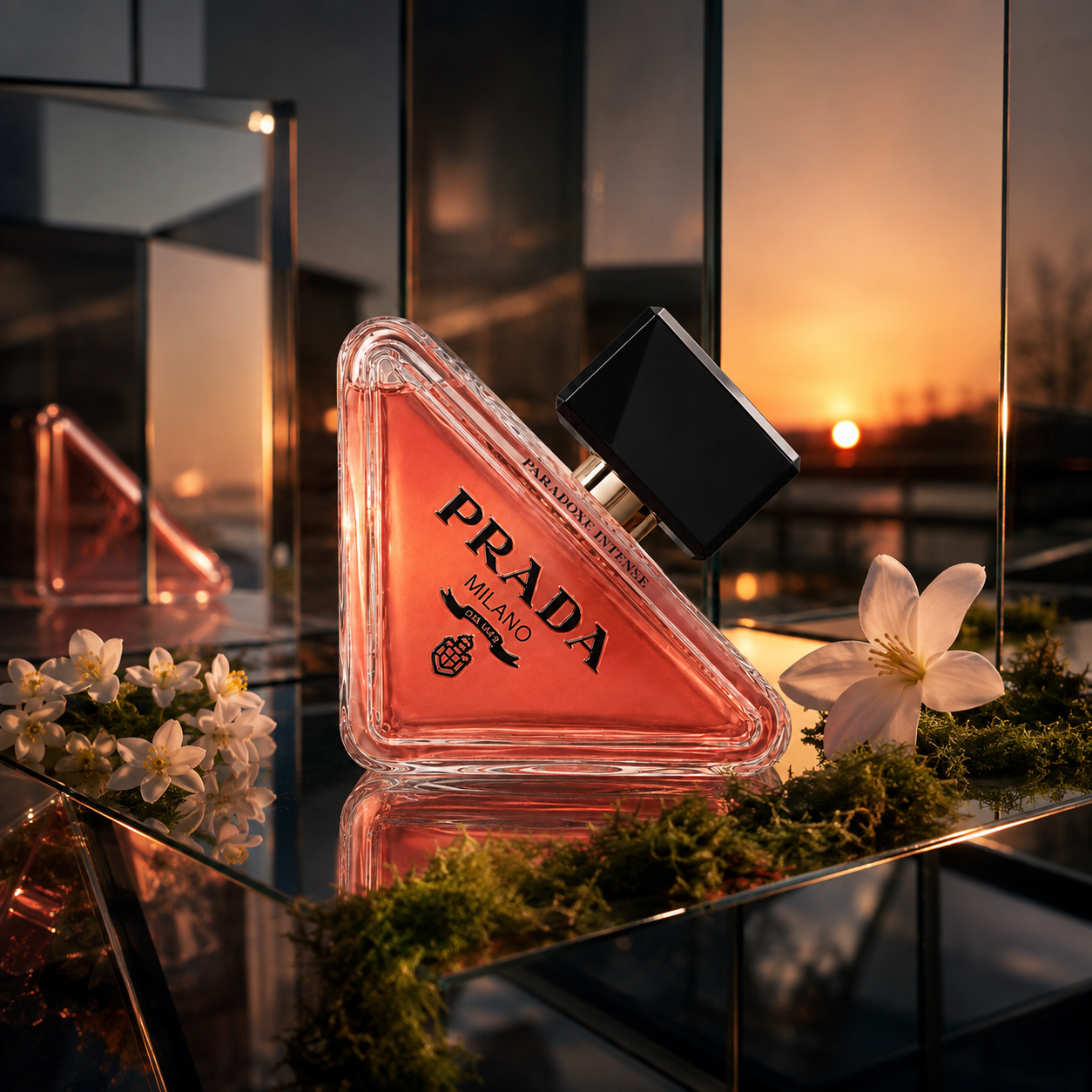 Prada Paradoxe Intense EDP – korálové skleněné zátiší s neroli, jasmínem a mechem – MrRizz