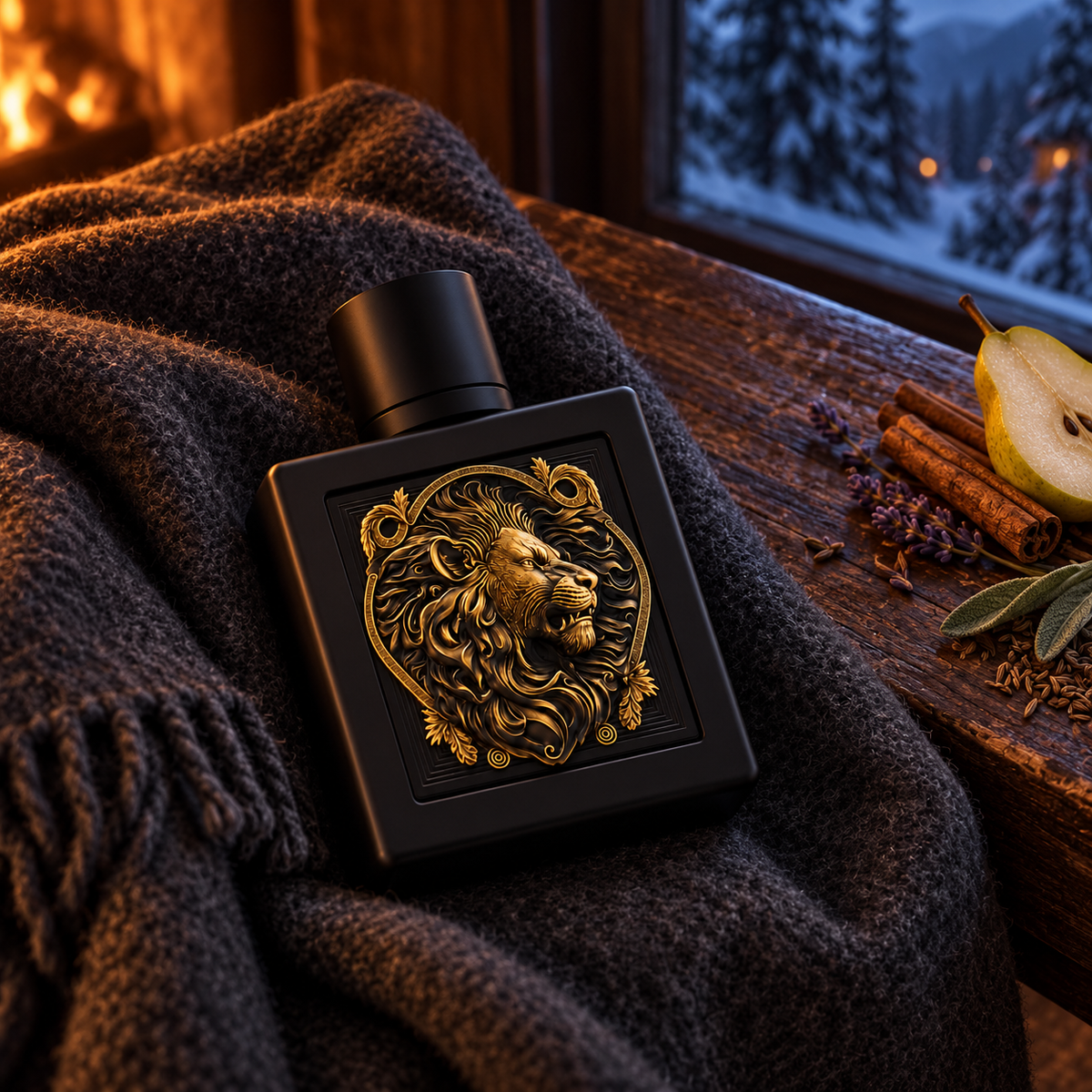 Rayhaan Lion – doprovodná fotografie parfému v prostředí