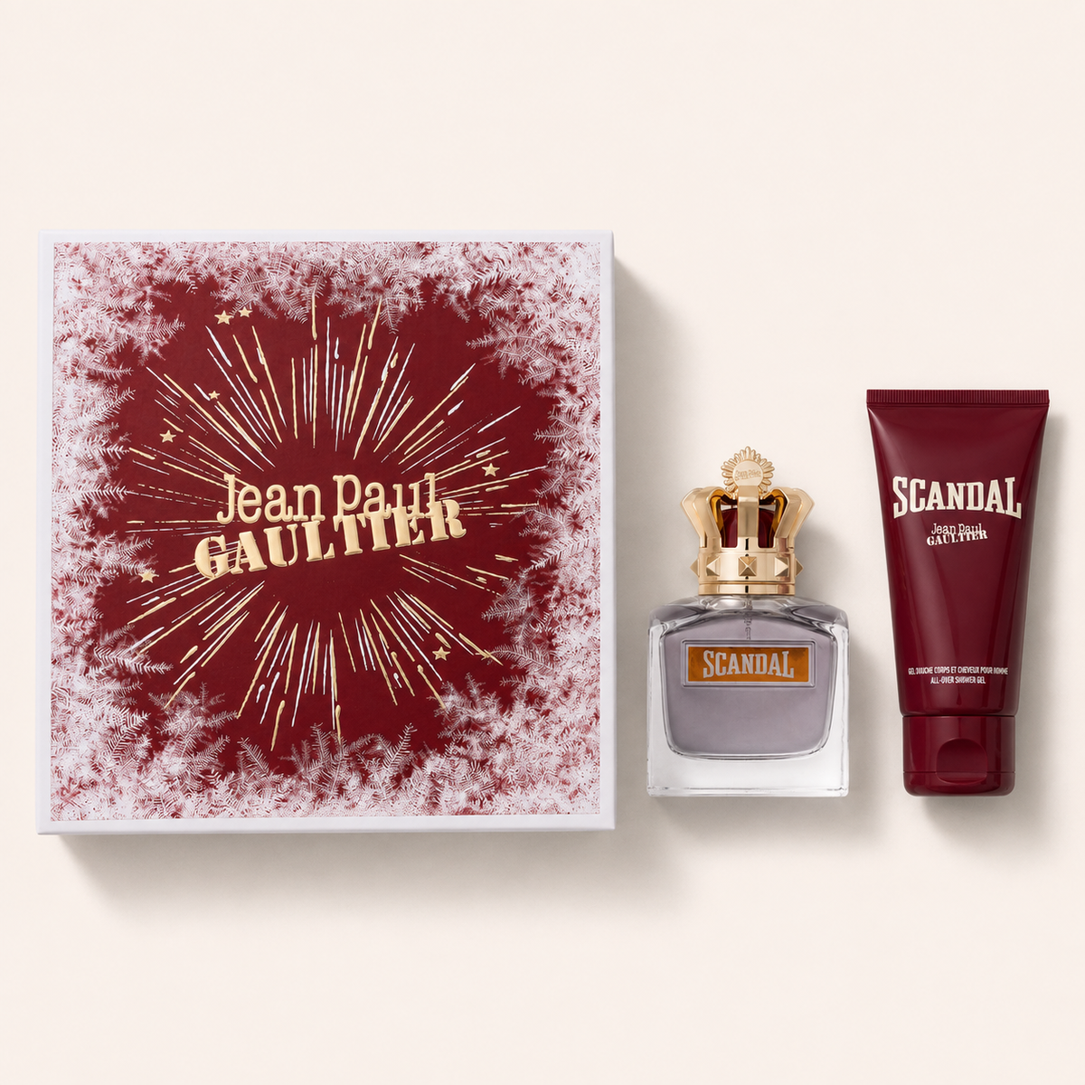 Dárkový set Jean Paul Gaultier Scandal Pour Homme s toaletní vodou a sprchovým gelem – MrRizz