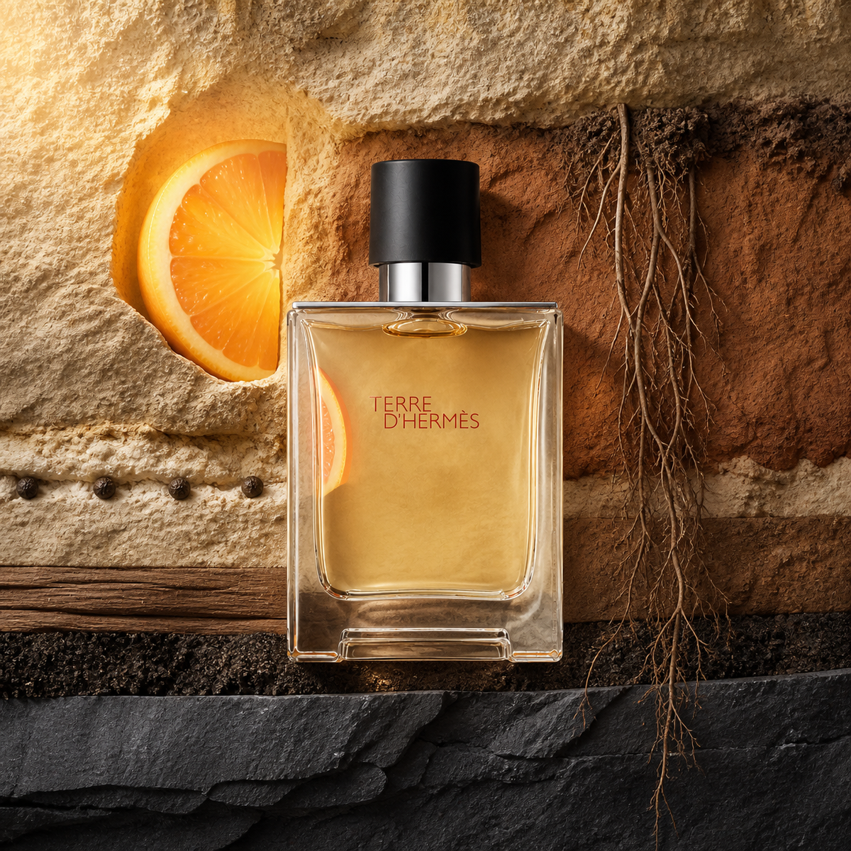 Terre d’Hermès EDT – emocionální fotografie v geologickém zátiší – MrRizz