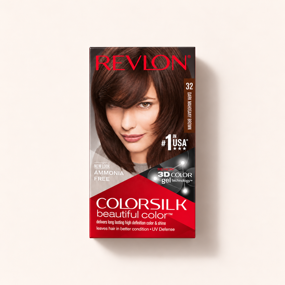 Revlon ColorSilk Beautiful Color – odstín 32 Dark Mahogany Brown – MrRizz