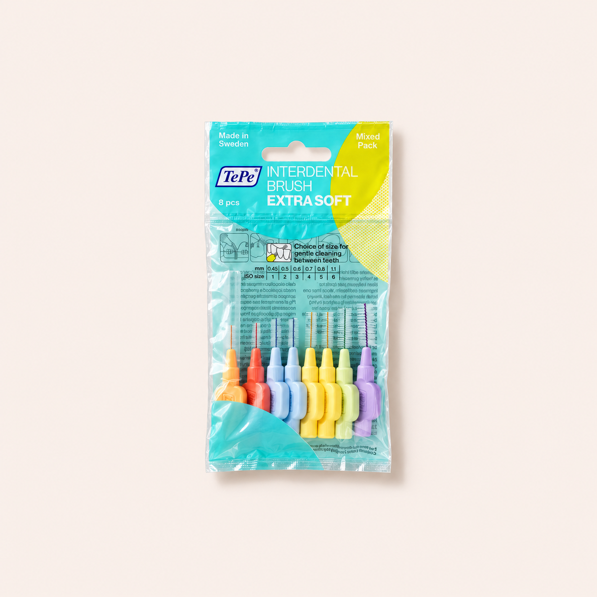 TePe Extra Soft, smíšené balení 8 mezizubních kartáčků – MrRizz