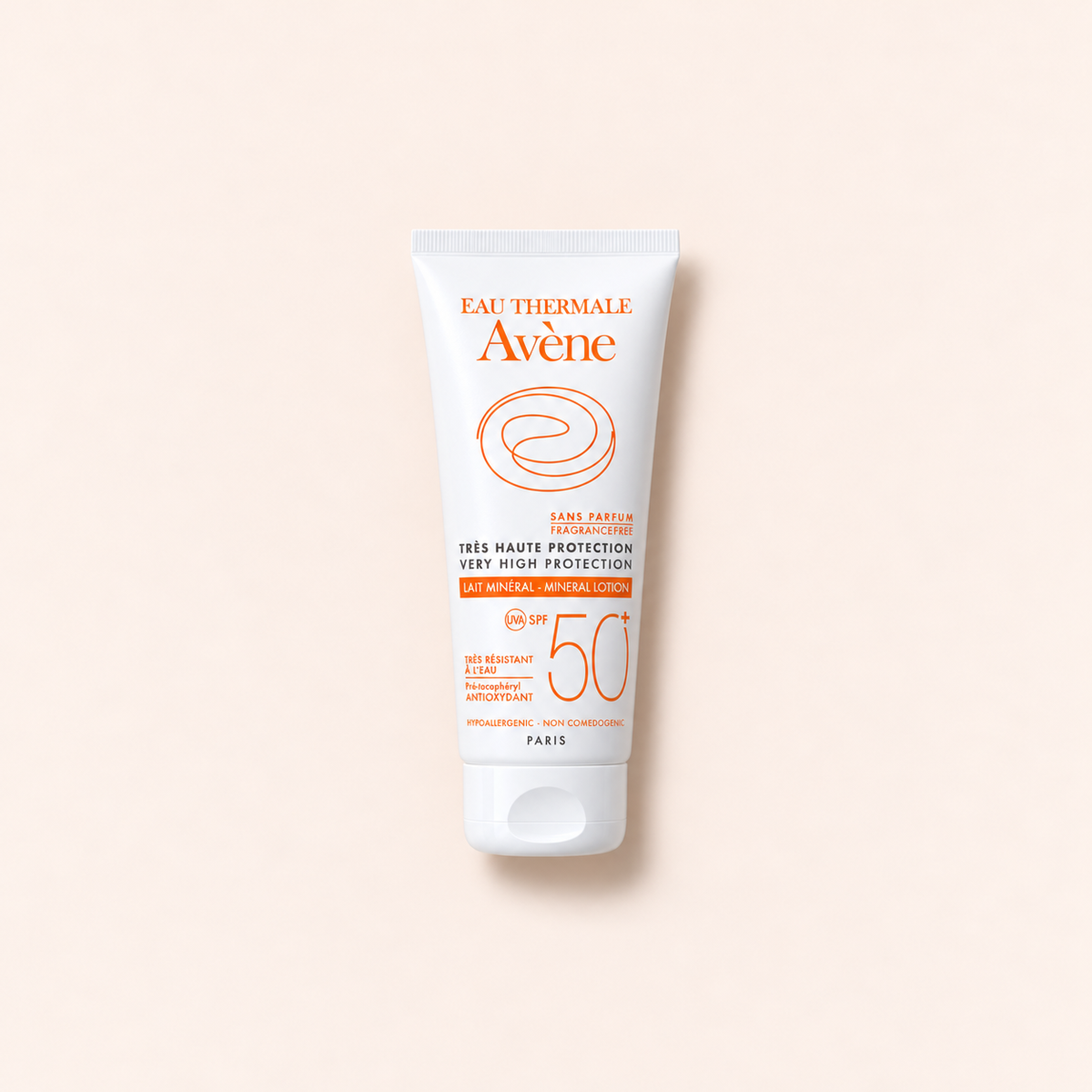 Produktová fotografie opalovacího mléka Avène Sun Mineral Milk SPF 50+ 100 ml – MrRizz