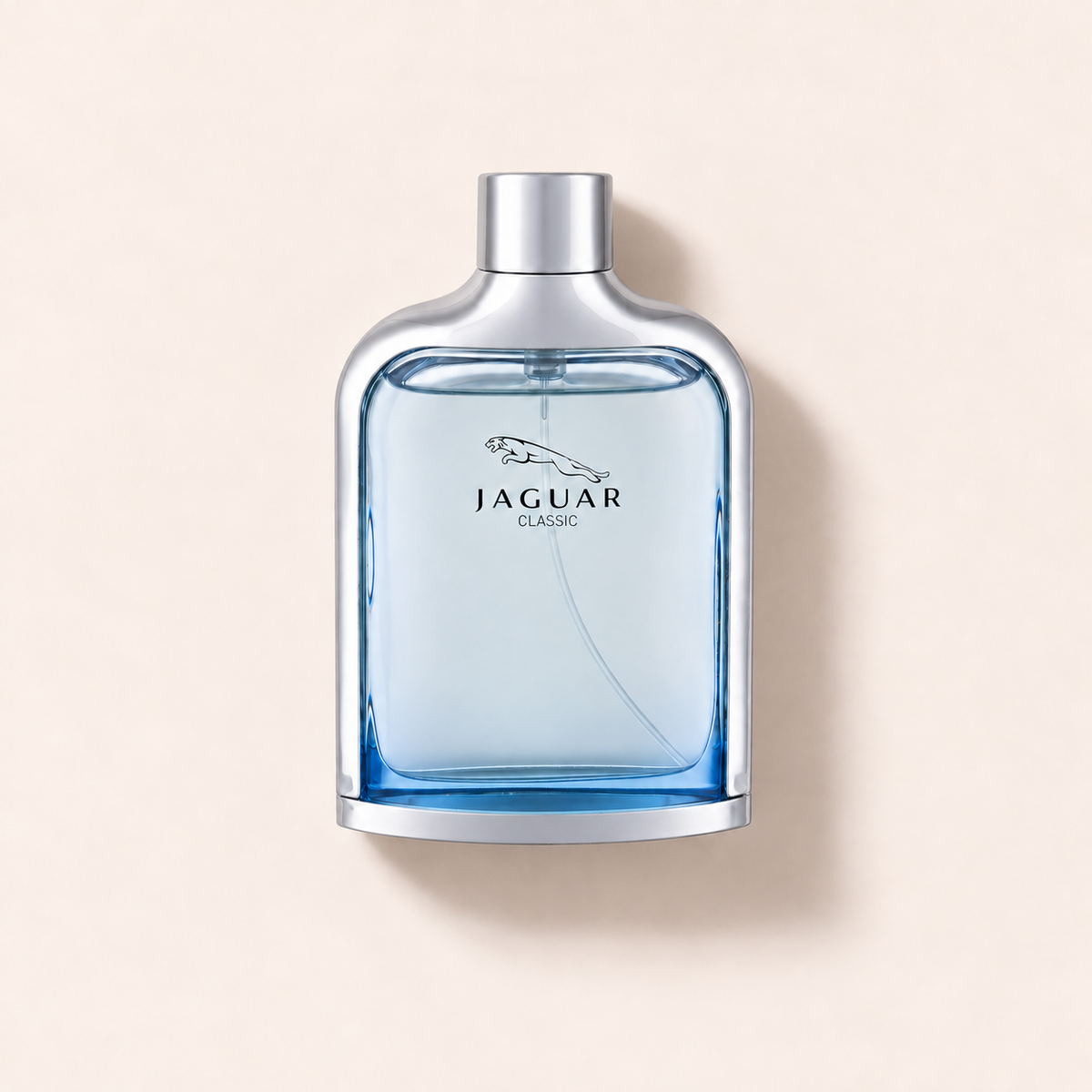 Flakon Jaguar Classic toaletní voda 75 ml na světlém pozadí – MrRizz