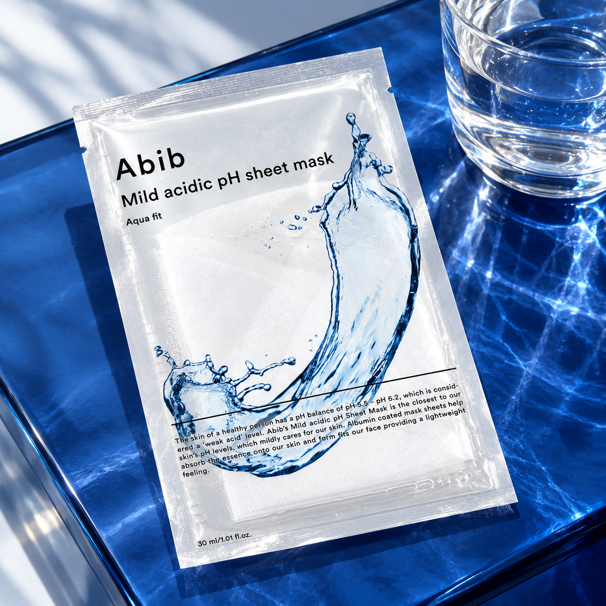 Abib Mild Acidic pH Sheet Mask Aqua Fit 30 ml – atmosférická fotografie – MrRizz