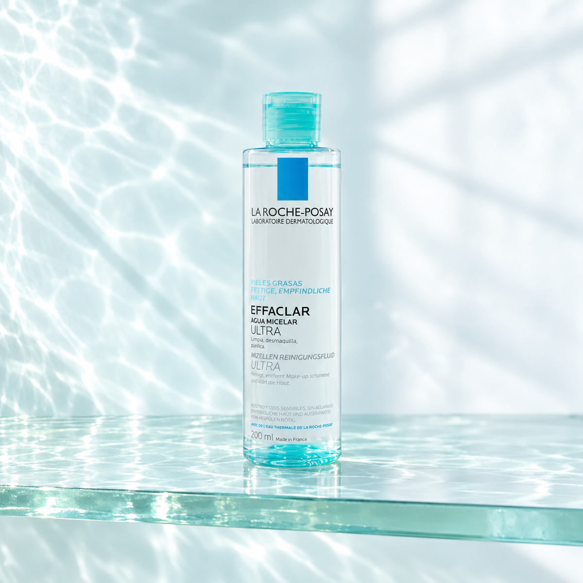 La Roche-Posay Effaclar Micellar Water Ultra Oily Skin 200 ml – atmosférická fotografie – MrRizz