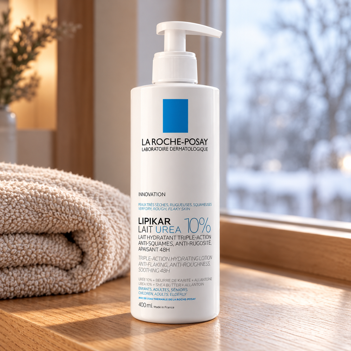 La Roche-Posay Lipikar Lait Urea 10% 400 ml – atmosférická fotografie – MrRizz