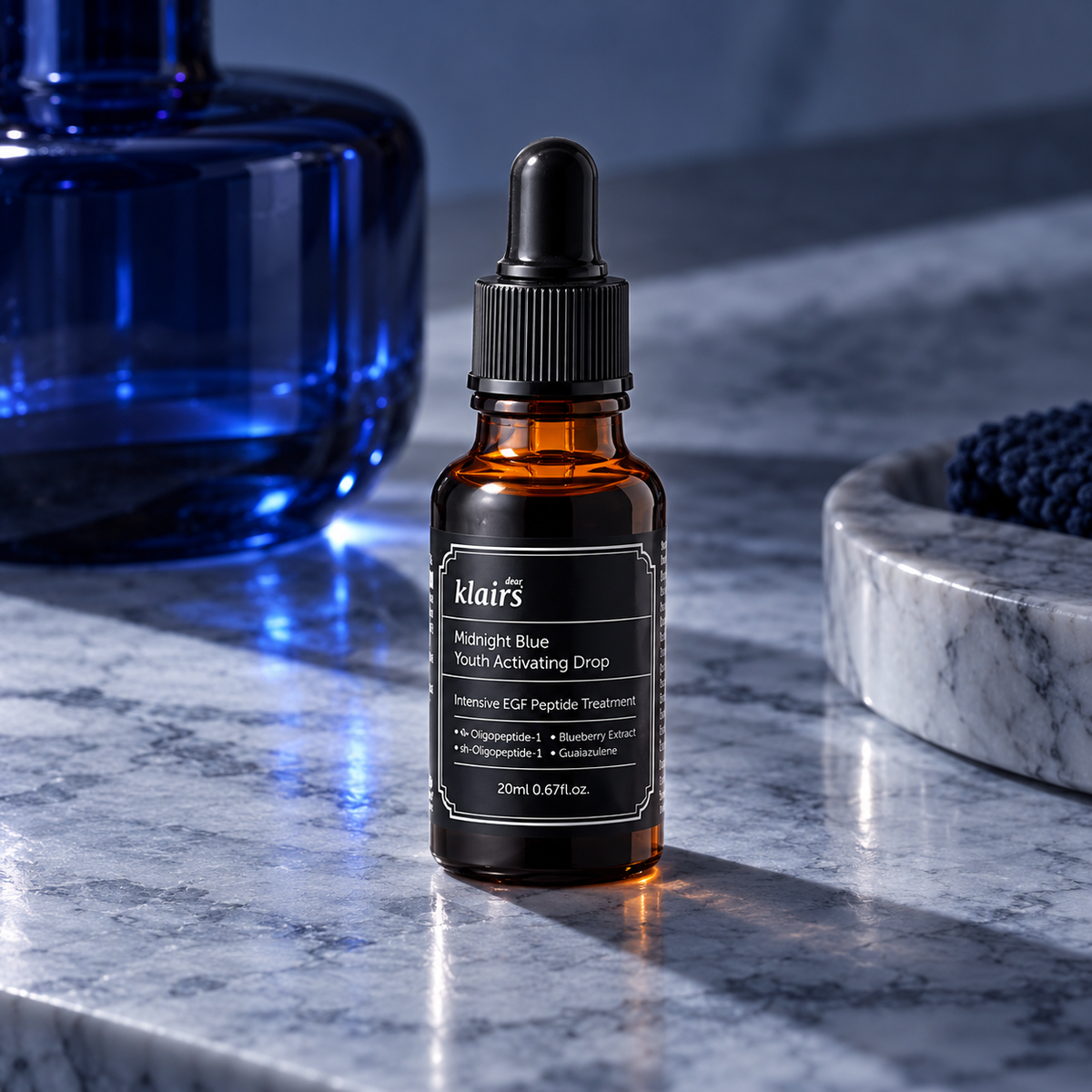 Dear, Klairs Midnight Blue Youth Activating Drop 20 ml – atmosférická fotografie – MrRizz