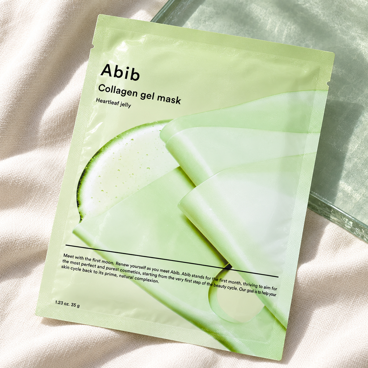 Abib Collagen Gel Mask Heartleaf Jelly 35 ml – atmosférická fotografie – MrRizz