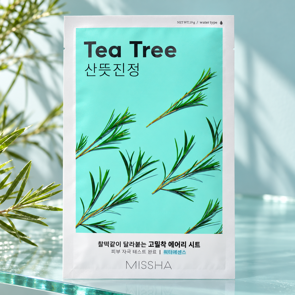 Missha Airy Fit Sheet Mask Tea Tree 19 ml – atmosférická fotografie – MrRizz