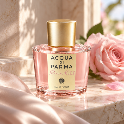 Acqua di Parma Rosa Nobile EDP 100 ml – atmosférická fotografie – MrRizz