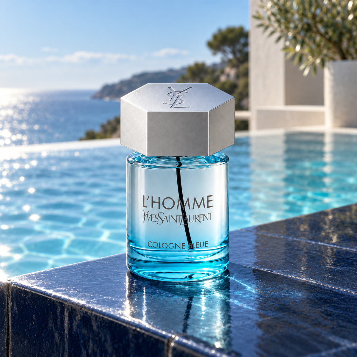 Yves Saint Laurent L'Homme Cologne Bleue EDT 100 ml – atmosférická fotografie – MrRizz