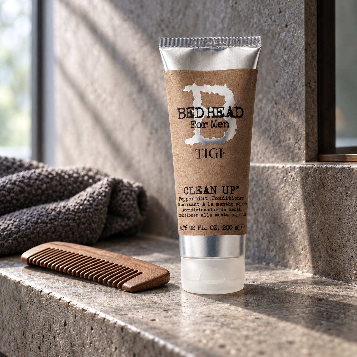 Tigi Bed Head Men Clean Up 200 ml – atmosférická fotografie – MrRizz