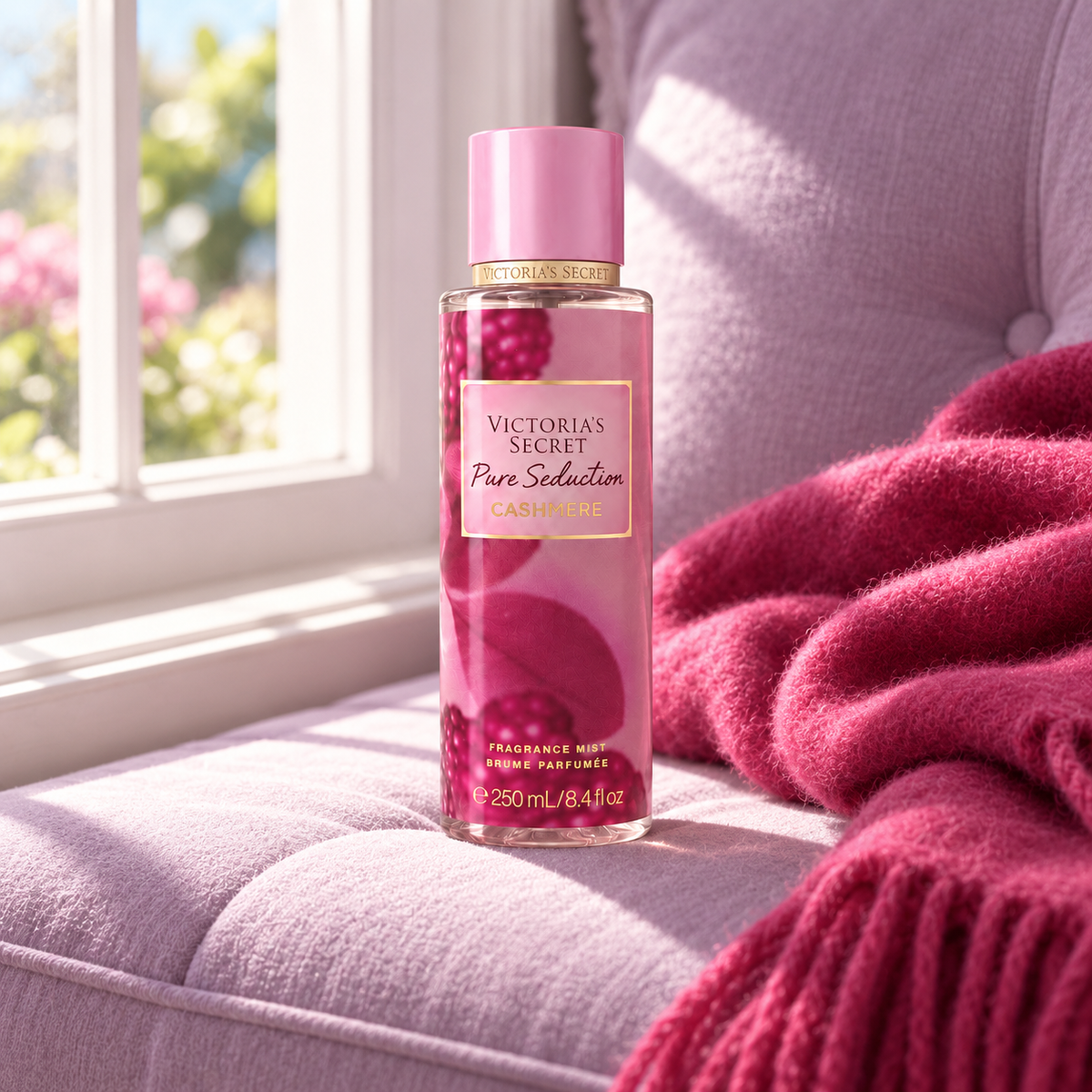 Victoria´s Secret Pure Seduction Cashmere Tělový sprej 250 ml – atmosférická fotografie – MrRizz