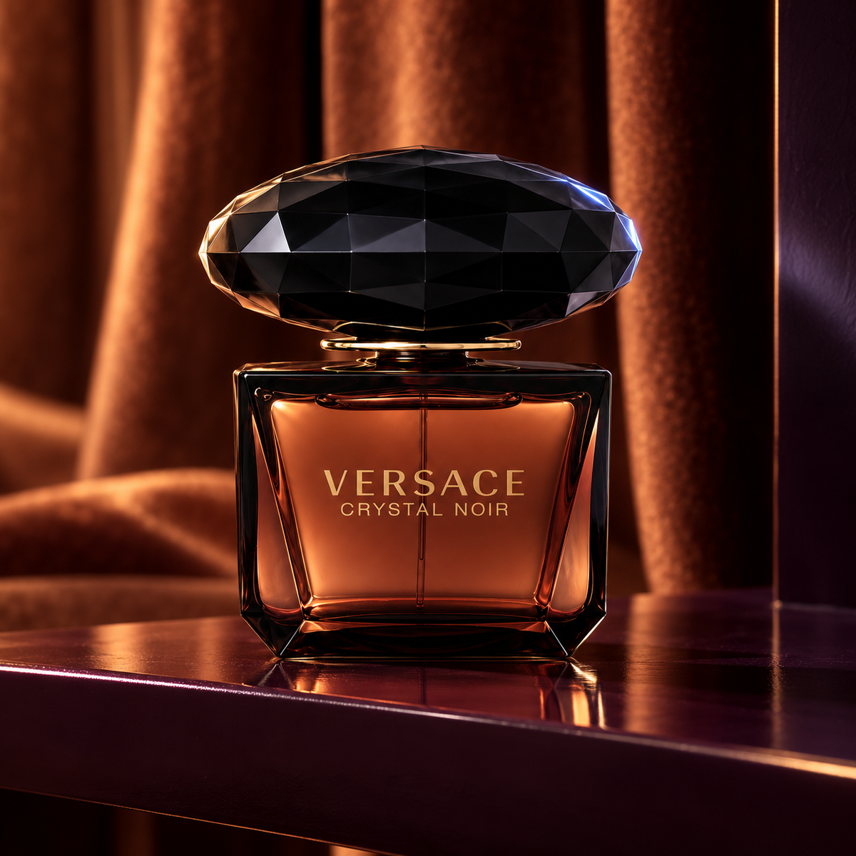 Versace Crystal Noir EDP 90 ml – atmosférická fotografie – MrRizz