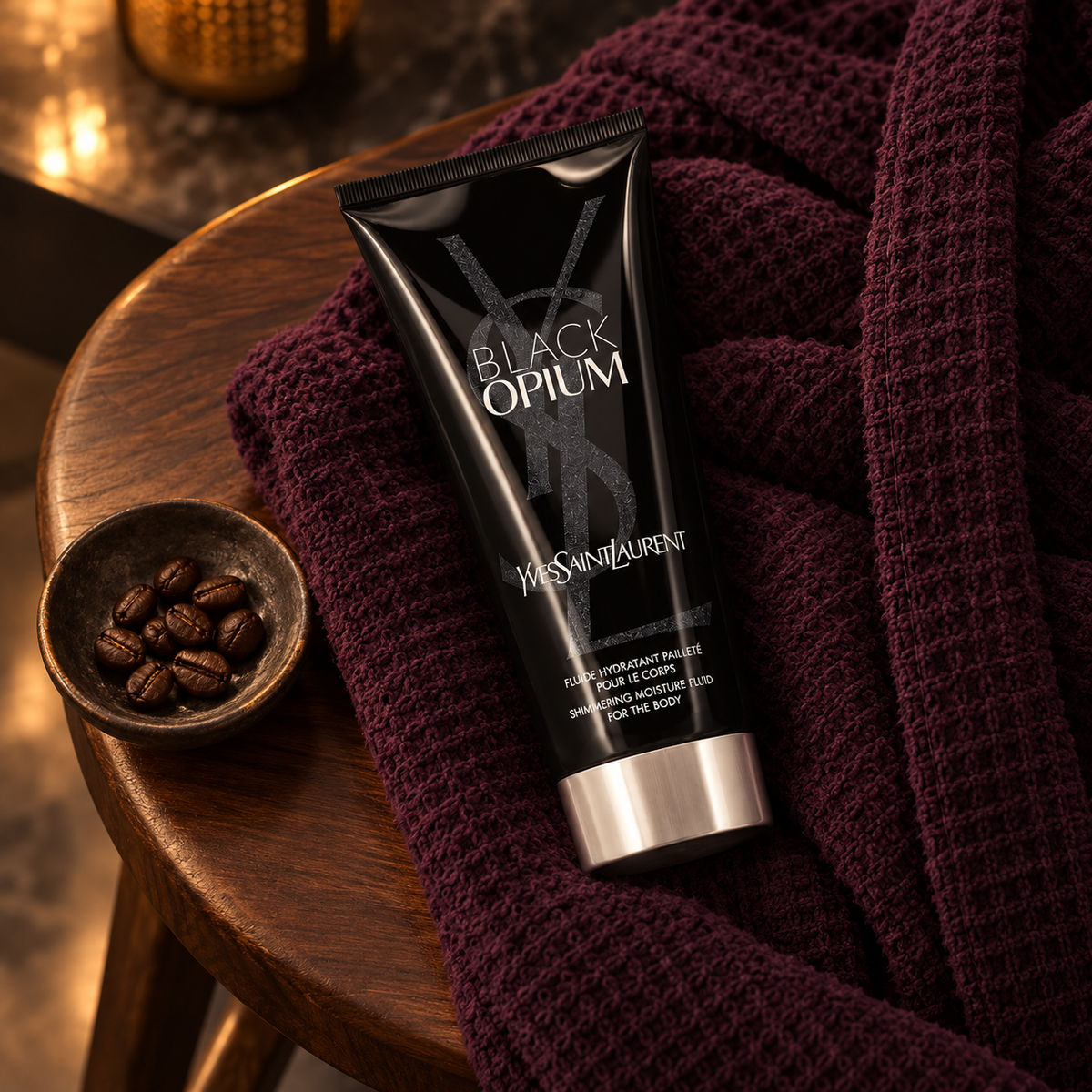 Yves Saint Laurent Black Opium 200 ml – atmosférická fotografie – MrRizz